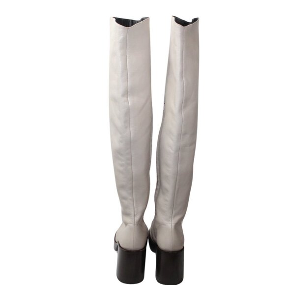 Simon Miller Cream Heeled Boots - Picture 4 of 7